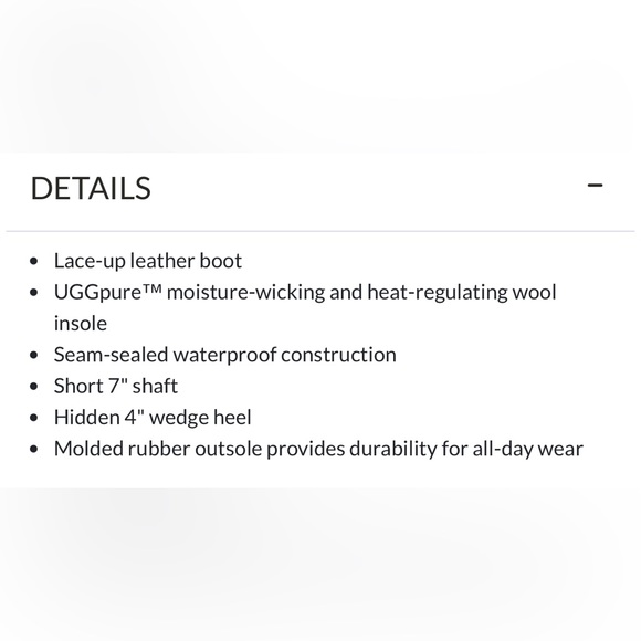 Ugg Alasdair Leather Wedge Boot - Picture 9 of 9